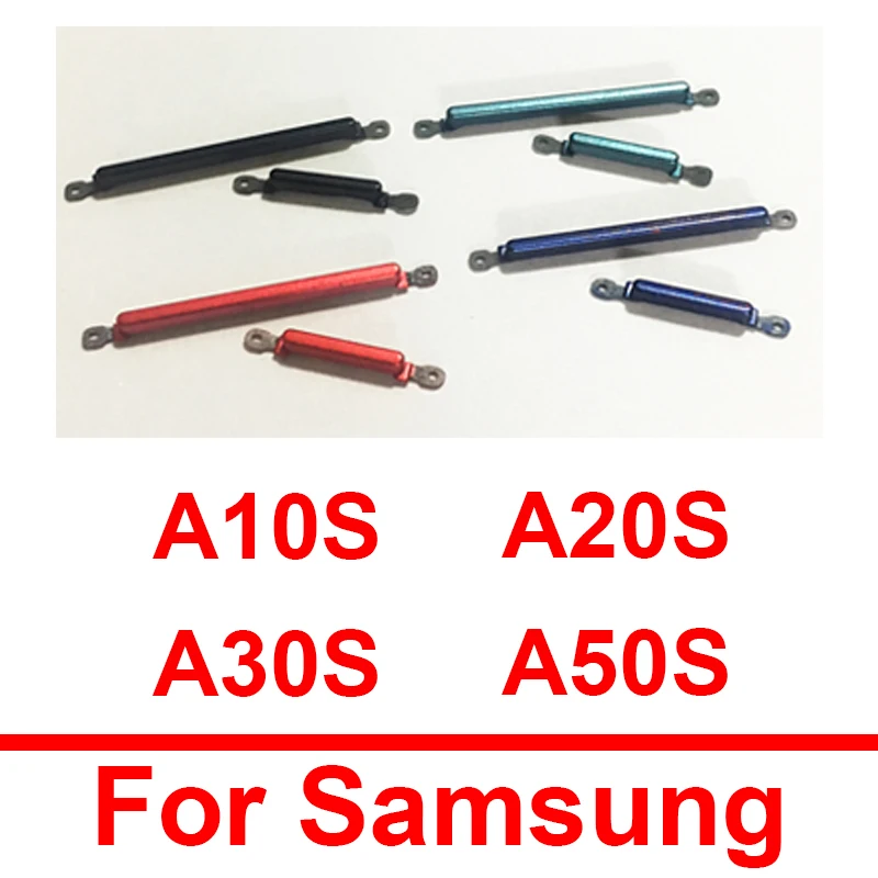 Power Volume Side Buttons For Samsung A10S A107F A20S A207F A30S A307F A50S A507F On Off Power Up Down Volume Side Keypads Parts