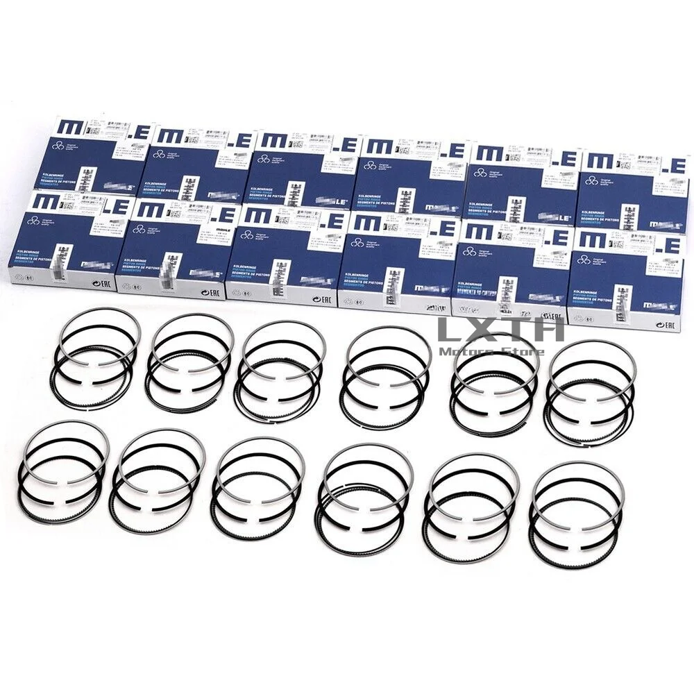 Piston Rings Set STD 12cyl Mahle A11250152565 For BMW 760i 760Li E65 E66 N73B60 6.0L V12