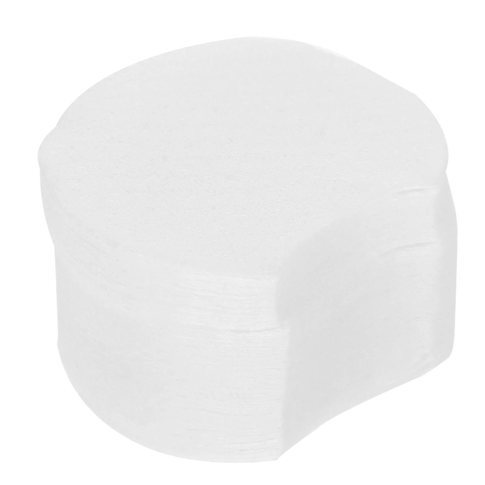 600 Unidades de Discos Removedores de Maquiagem Meio Redondos, Tecido Não Tecido Macio, Discos de Limpeza Facial Descartáveis