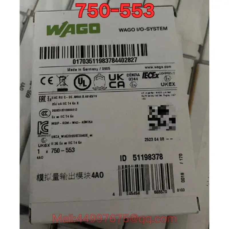 

Совершенно новый модуль ПЛК 750-553