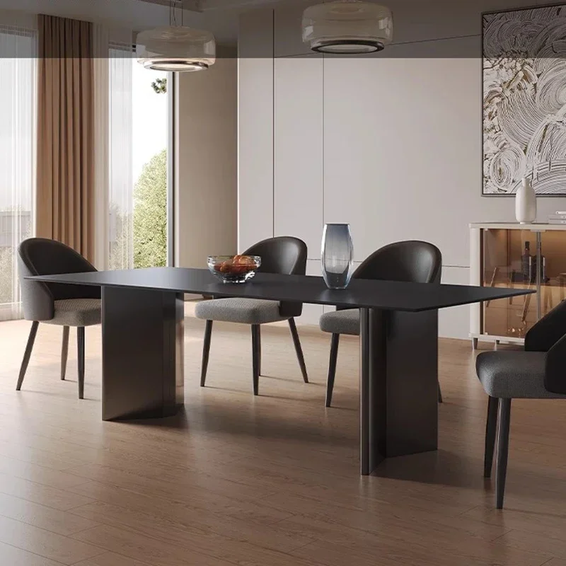 

Compact Modern Dining Table Console Salon Nordic Balcony Restaurant Chairs Dining Table Luxury Designer Mesa Trendy Furniture