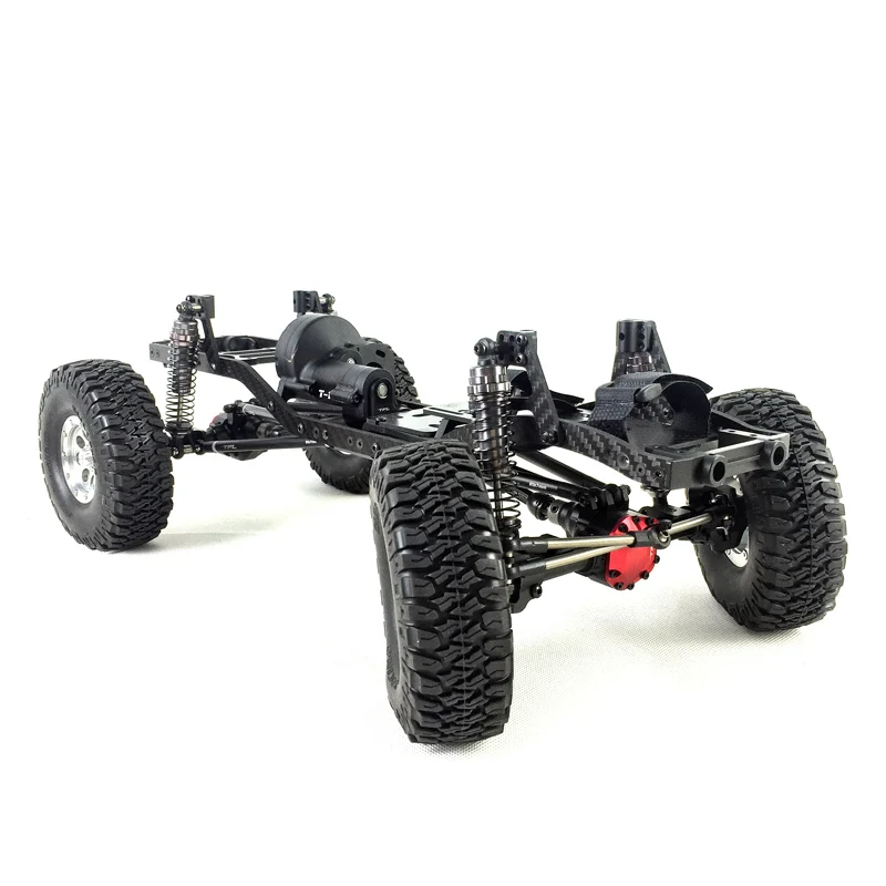 Gift 1/10 TFL Metal Chassis RC Crawler Car Controlled SCX10-II T-11 CNC 313MM WB W/O Shell Outdoor Toys For Boy TH01741-SMT8