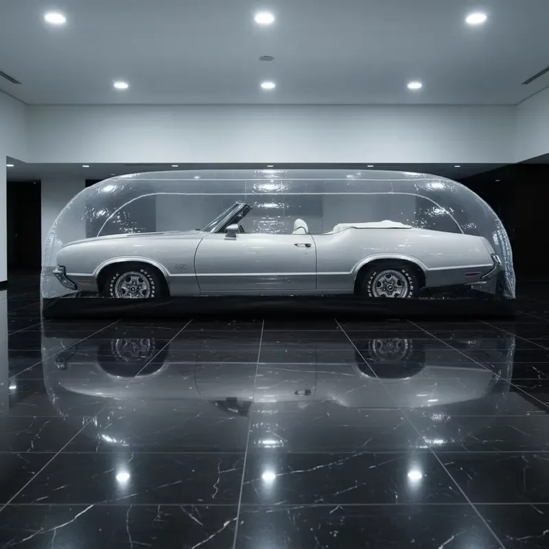 2026 Popular Trend Outside&inside Inflatable Car Protective Cover Tent for Auto Use