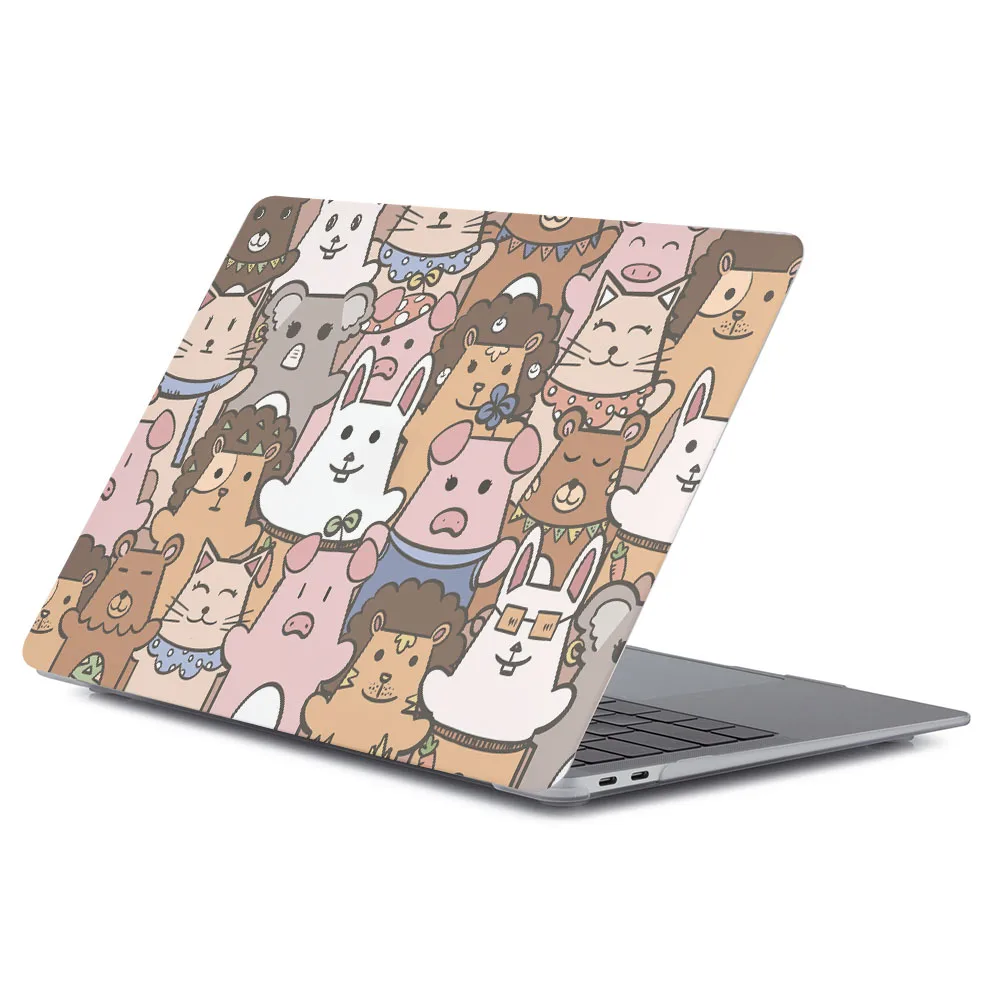 Laptop Case for MacBook Pro 14 M4 2024 Case M2 M3 A3112 Hard Shell for MacBook Air 13 13.6 15 A3241 animal Print Case
