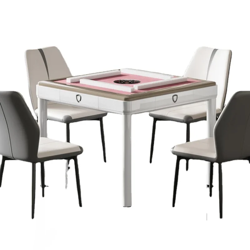 New Mahjong Machine Automatic Dining Table Dual-Use Four-Mouth Machine Roller Coaster Electric Bass Home