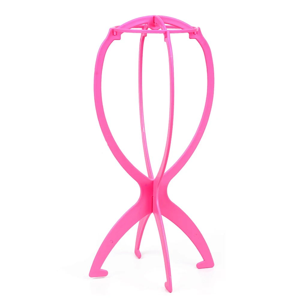 

Portable Plastic Wig Stand Collapsible Wig Holder Durable Wig Display Hair Display Tools Travel Wig Stand For Styling