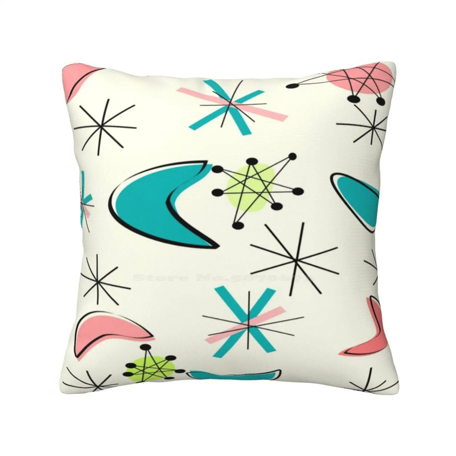 Mid Century Atomic Age Inspired Pillows Case Bedroom Home Decoration Inspired Atomic Inspired 1950S Mad Men 1960S Med Century