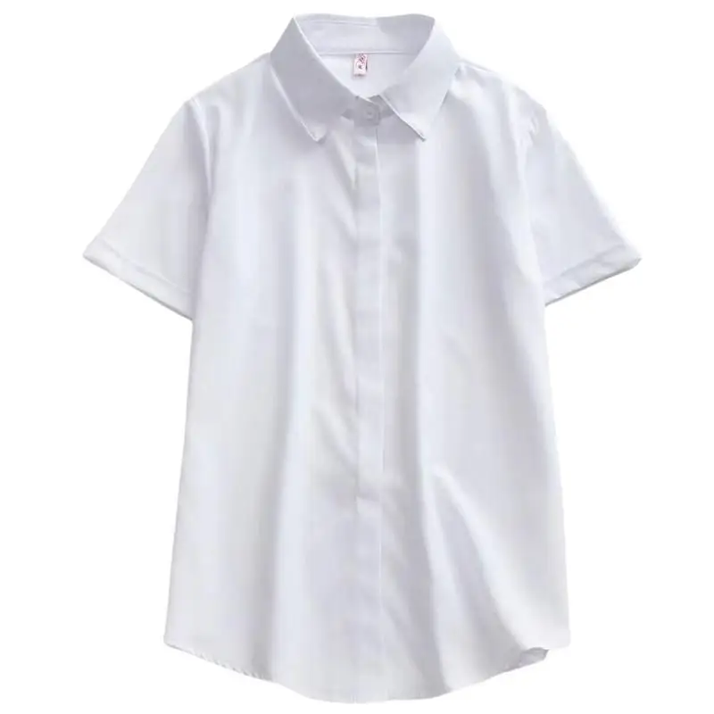 ملابس عمل نسائية صيفية فضفاضة irt ort Sve، تصميم بسيط، ياقة كبيرة الحجم، طول منتظم، مباراة أساسية، جميع OL Aosp...