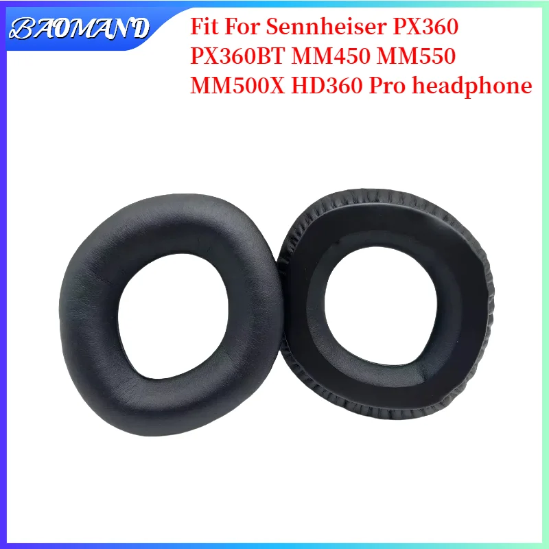 

BAOMAND For Sennheiser PX360 PX360BT MM450 MM550 MM500X HD360 Pro Headphone Headset 1 Pair Replacement Foam Ear Pads Cover