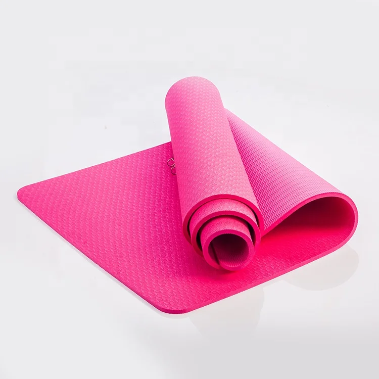 

High Quality Custom Printed Logo 6mm Pro Pink Yoga Mats