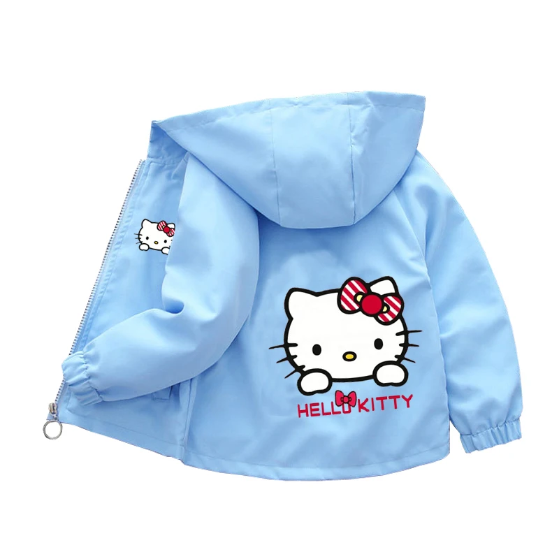 Children Jackets Autumn Spring Girls hello kitty Outerwear Coats Cute Cartoon Jackets For Boys Baby Boys Girls Windbreaker 1-10T