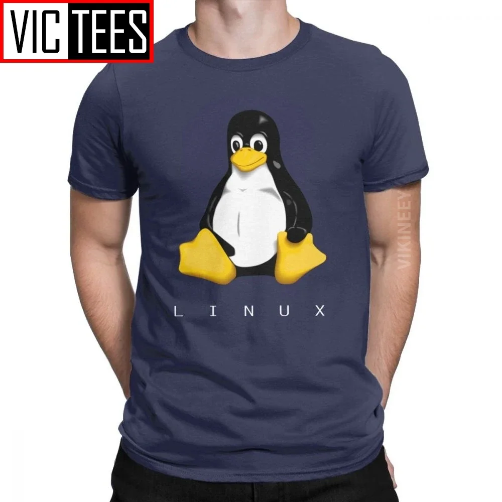 

Linux T Shirt Men's 100 Percent Cotton Leisure T-Shirt Crew Neck Clothes New Arrival Camisas Hombre Oversized