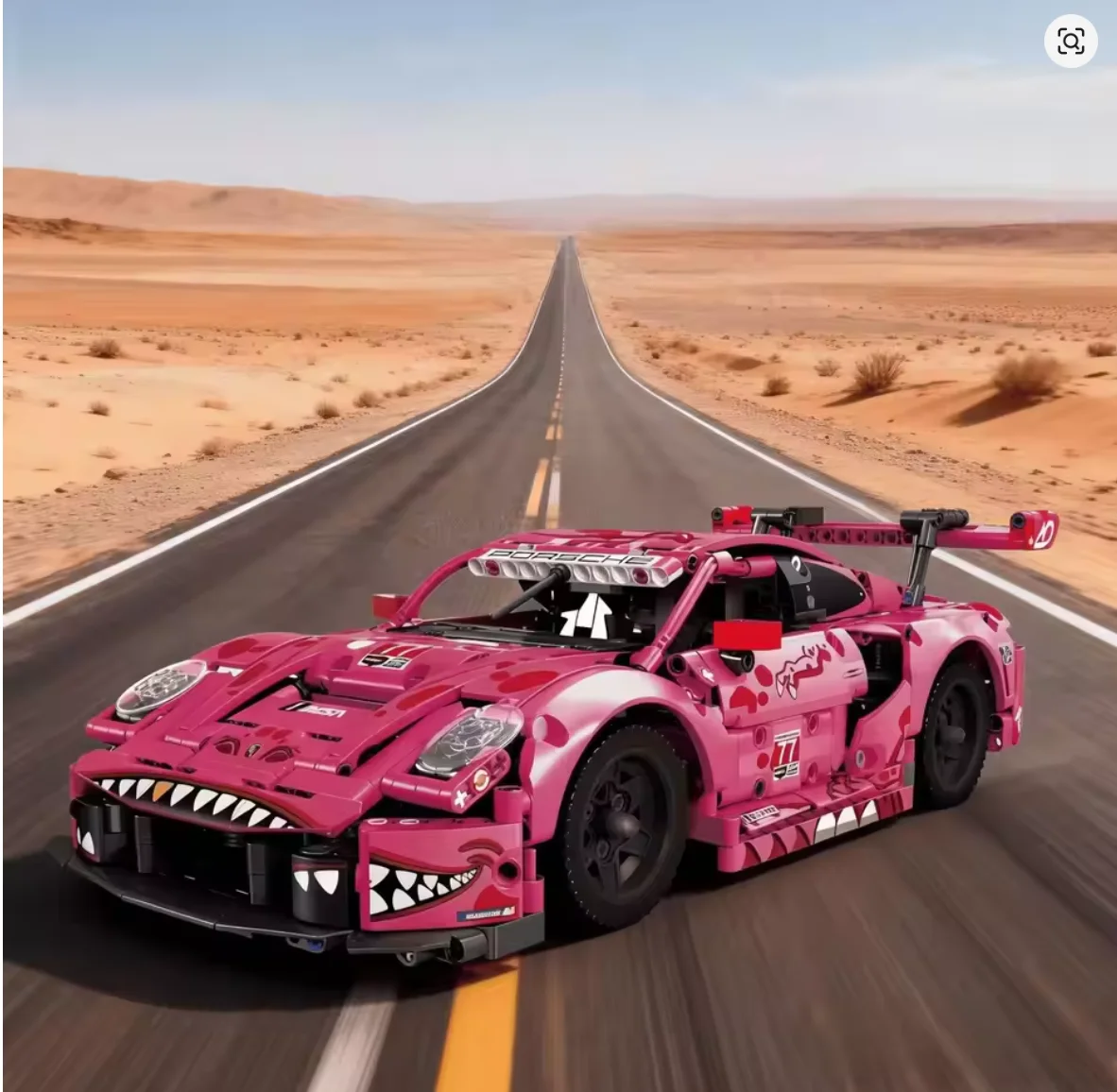 

2026 hot-selling dinosaur car pink woman's favorite gift building block assembly model large set gift toy male adult christmas b