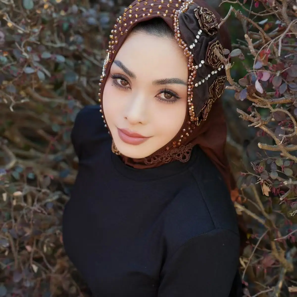 Hijab Muslim Women Shawl Headscarf Luxury Tassels Scarf Malaysia Prayer Kufi Islam Chiffon Turban 05567