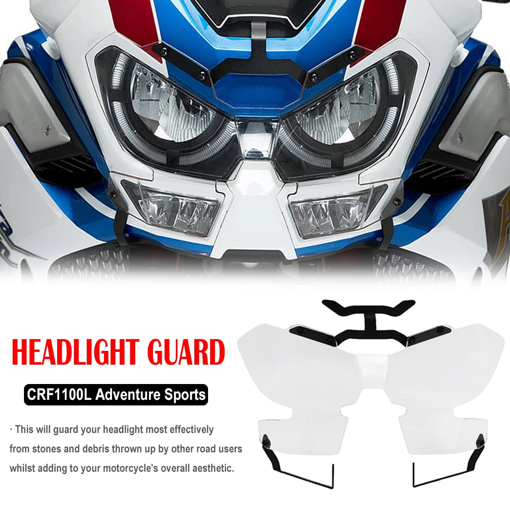 Motorcycle Headlight Guard Protector Lens Cover Transparent NEW FOR Honda Africa Twin CRF1100L CRF 1100 L Adventure Sports 2020