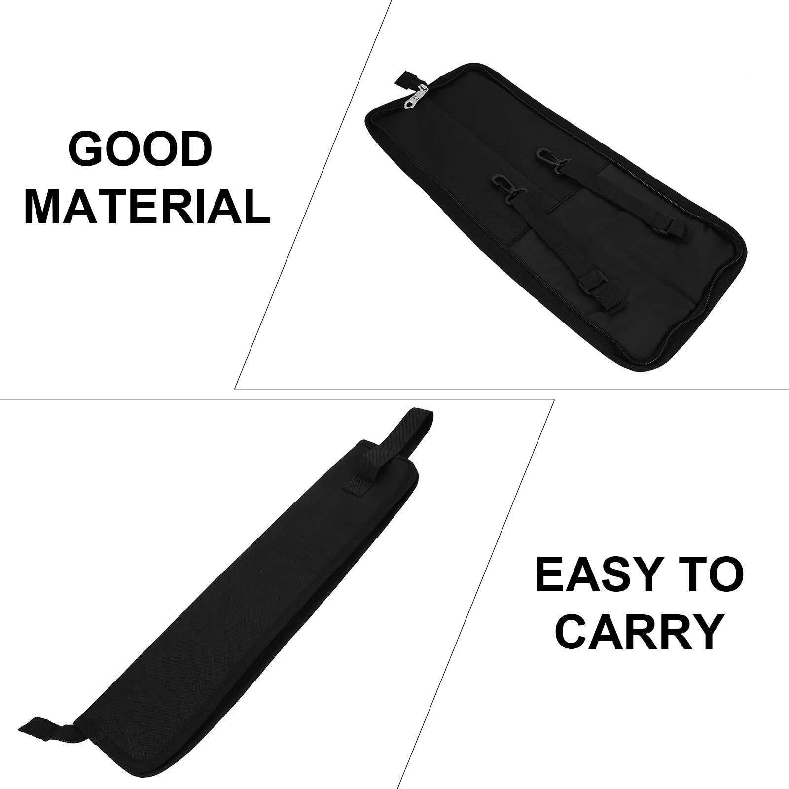 

Drum Stick Bag Lightweight Portable Compact Size Black Case Holder Shoulder Pouch Drumstick Accessories Travel Oxford Fabric