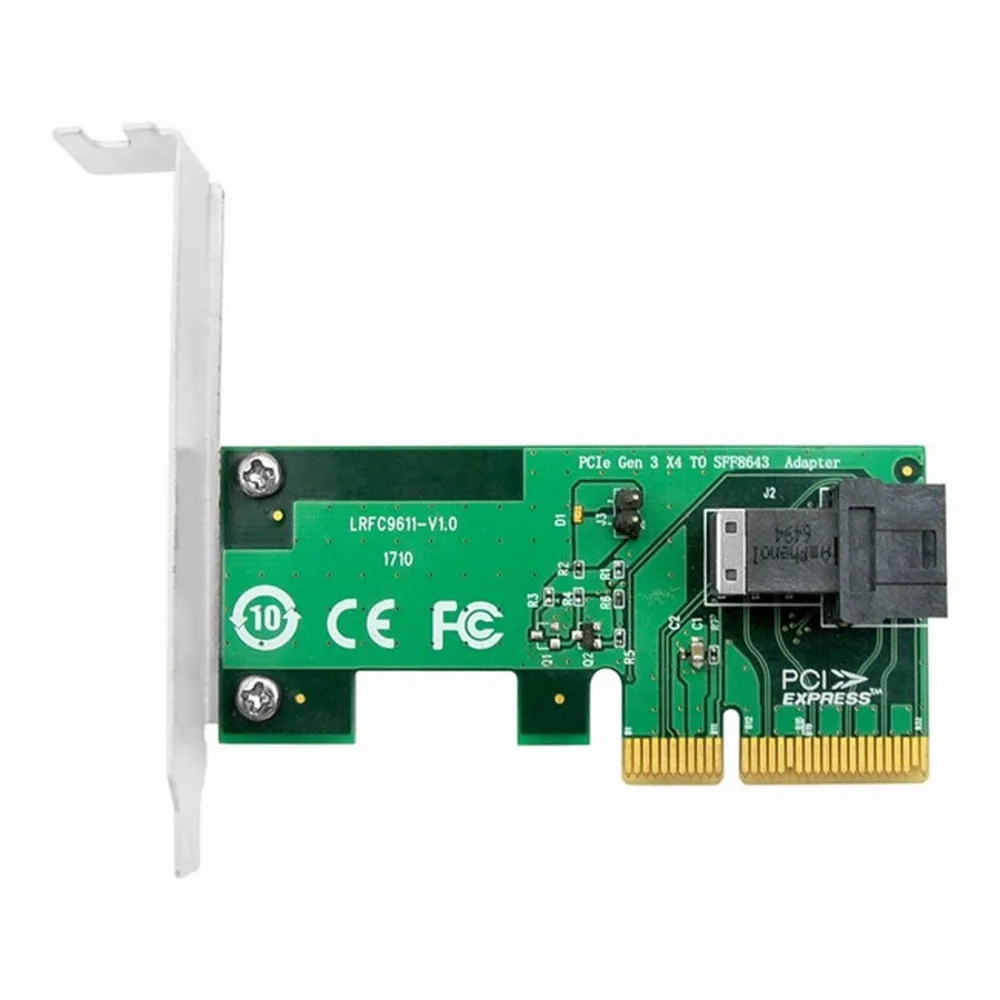 بطاقة محول U.2 من محول PCI-E 3.0 Express 4X إلى SFF-8643 لـ PCIe NVMe U.2 SSD على اللوحة الأم SSD 750 p3600 p3700