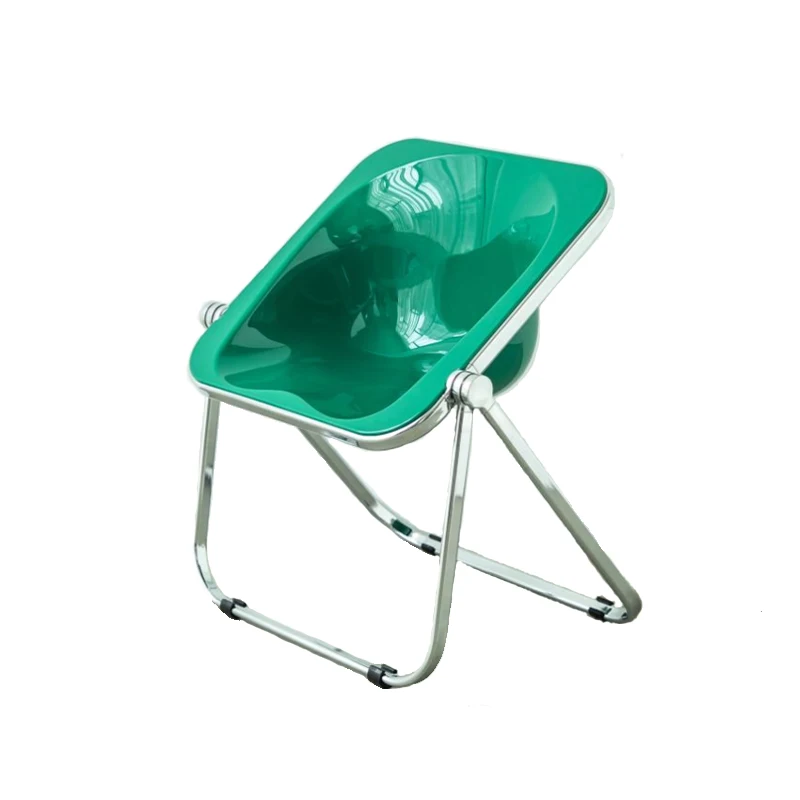 

Mid-Ancient Folding Chair Nordic Designer Internet Celebrity Ins Style Household Transparent Stool