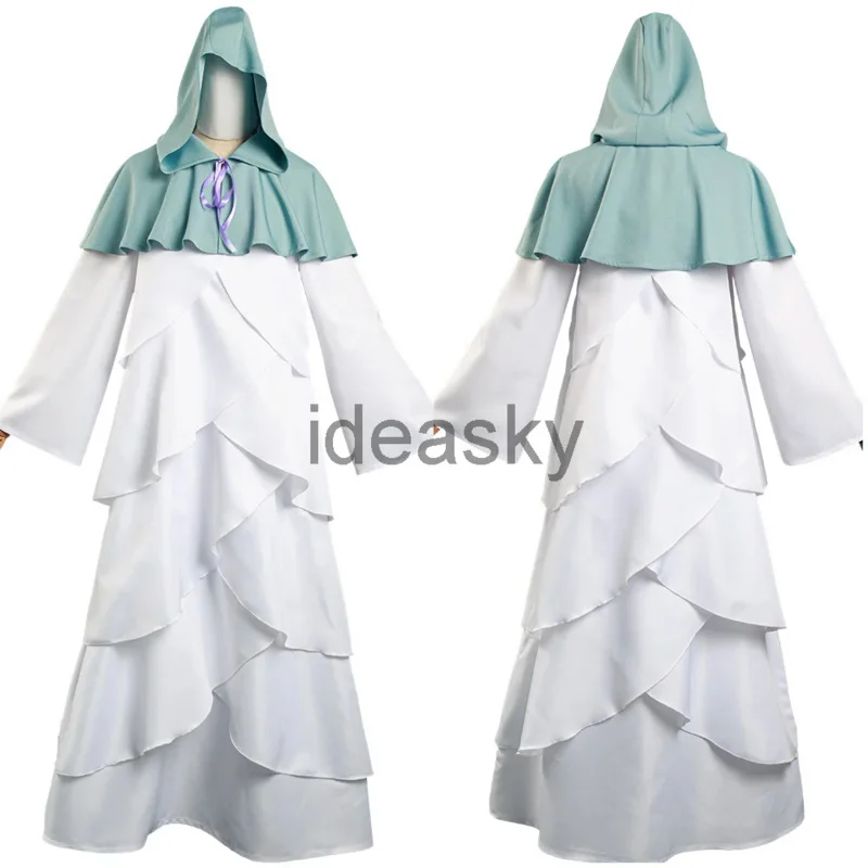 mujika the promised neverland cosplay wig Dresses Ghost Mujika Costumes Cloak and Dress Full Outfit Halloween Carnival Costume X