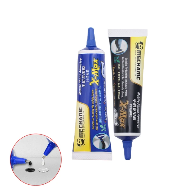 Mechanik X-MAX 50ML PP klej strukturalny czarny przezroczysty klej do ekranu dotykowego telefonu środkowa rama wspornik klejenie