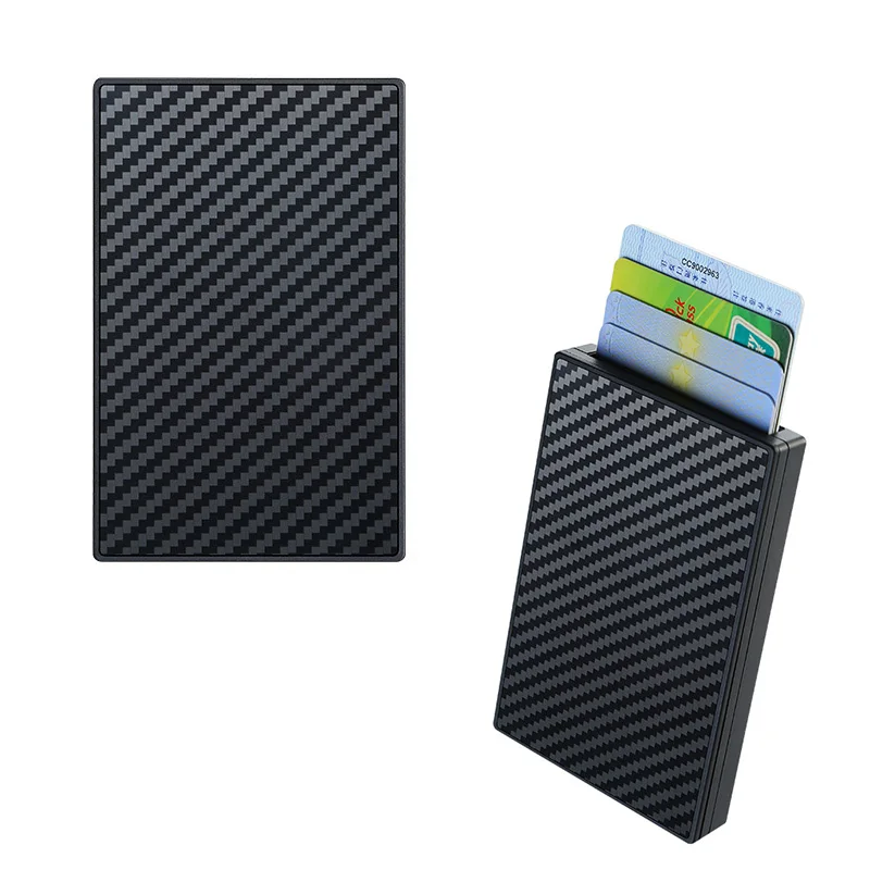 ID Credit Card Holder Men Wallet RFID Blocking Aluminum PVC Protective Business Card Storage Bag Quick Release Women Wallet