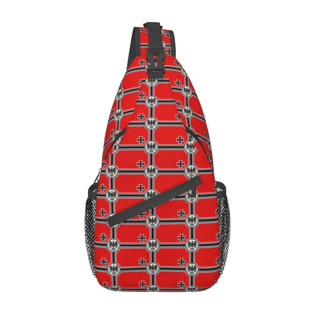 Bandolera pequeña con bandera del Imperio Alemán, bolso cruzado en el pecho, mochila de hombro, mochila de viaje para senderismo, mochila informal de Alemania