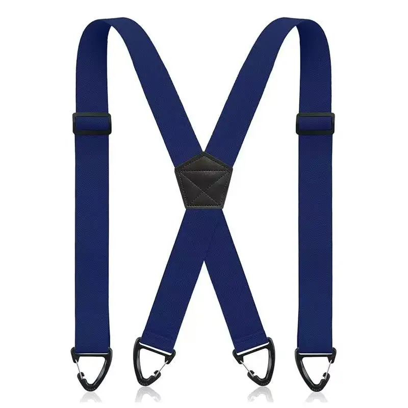 Tirantes para Hombre estilo X Tirantes hebillas Suspensorio Tirantes Hombre Correa elástica Tirantes resistentes regalo del padre 3,8*120 CM