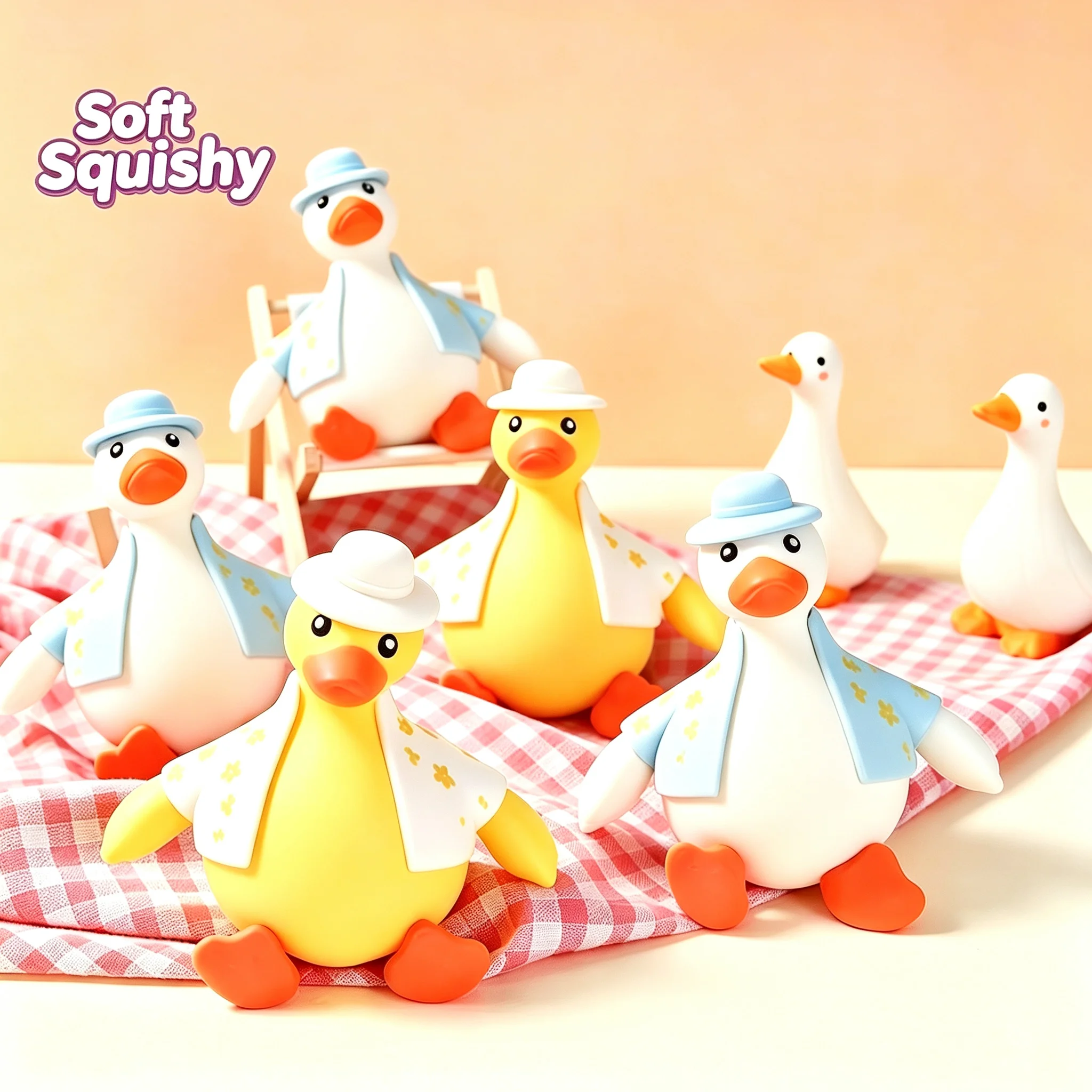 Ultra-Soft Stress Relief Squishy Fidget Toys Adults,Small Cute Sensory Squeeze Toys,Fun Enjoy Decompression Toy,Soft and Rel