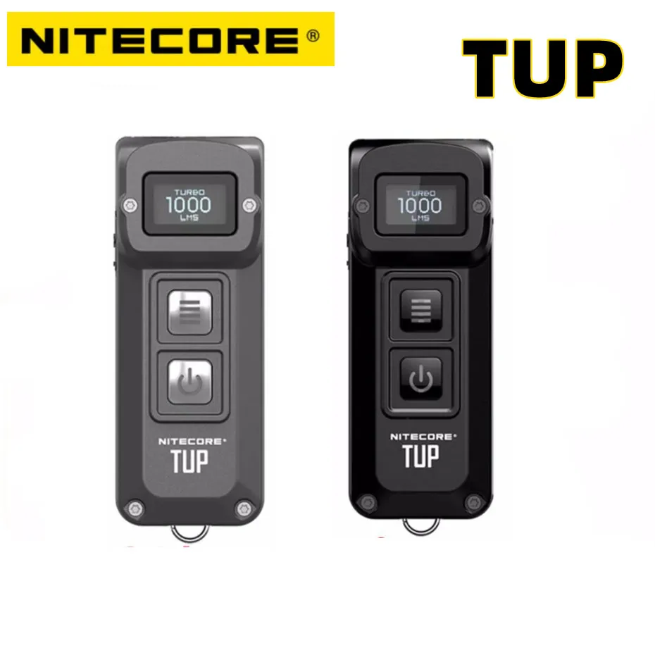 NITECORE TUP Light Mini Flashlight USB Rechargeable 1000Lumens EDC Keychain Revolutionary Intelligent Torch Built-in Battery