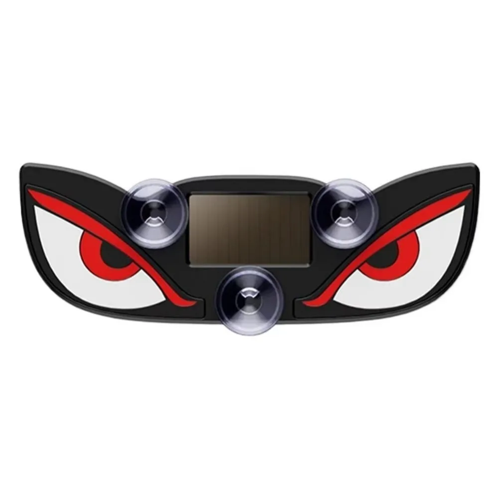 Solar Powered Demon Eye Light Animated Flashing Rear Window Light Dynamic Suction Solar Warning Light Rear Window