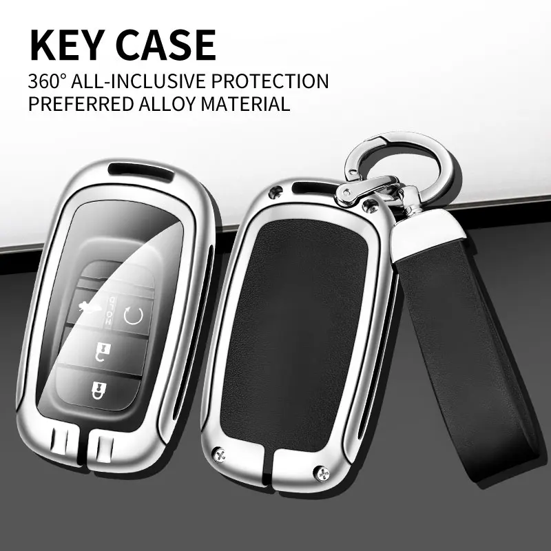 Full Cover Car Key Case Protector Shell With Keychain For Honda Vezel Hybrid Custom Logo Key Bag Interior Accessories view 5