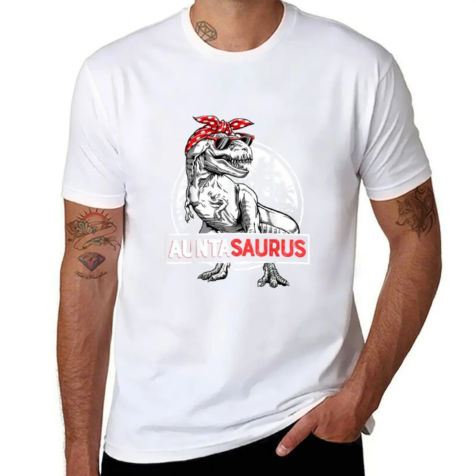

Auntasaurus T rex Dinosaur Auntie Saurus Family Matching T-Shirt anime tshirt T-Shirt