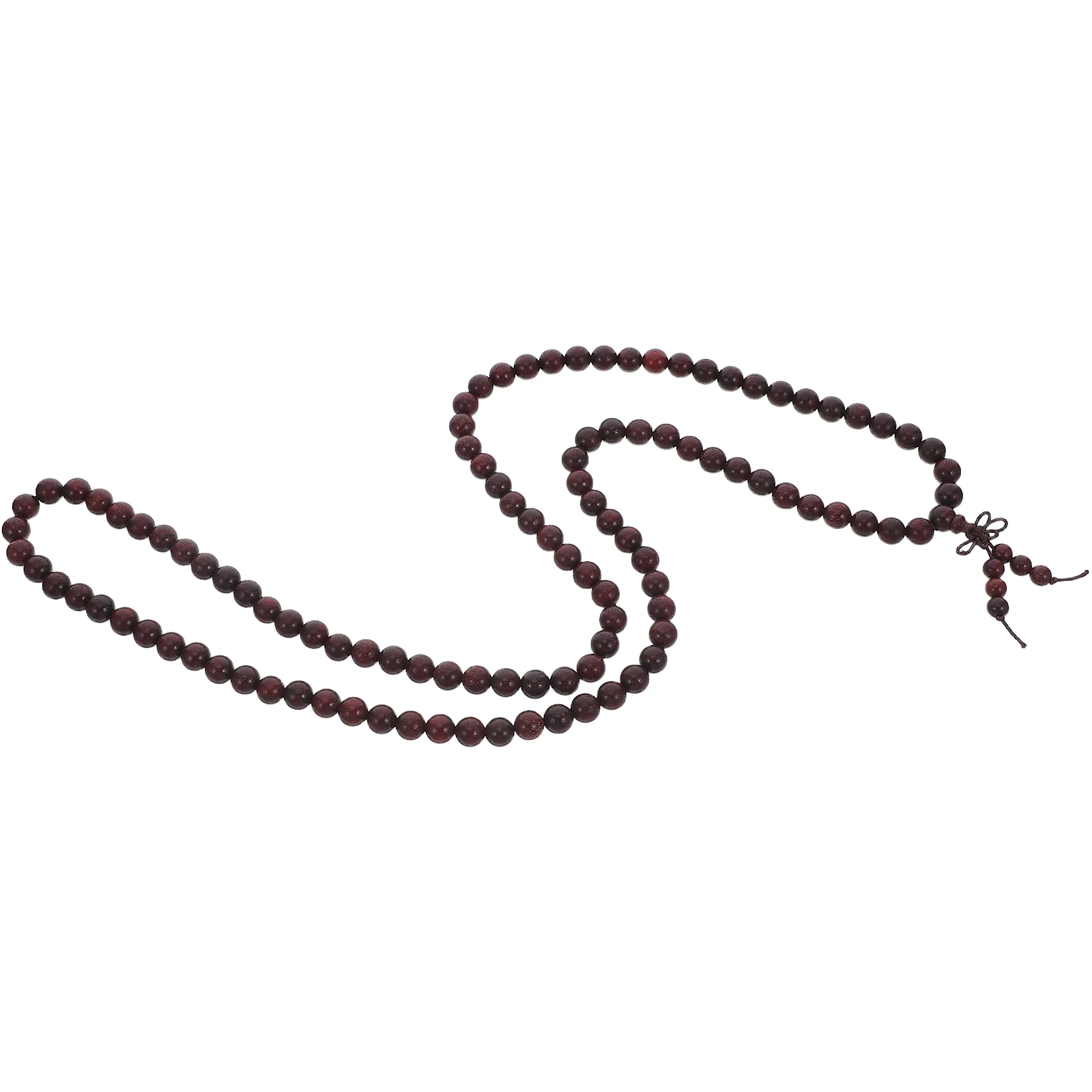 

3pcs Prayer Bead Bracelets Handmade Sandalwood Wood Bracelet 8Mm Dark Red Charm Chain For Meditation Yoga Daily