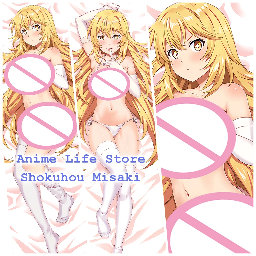 

Toaru Kagaku No Railgun Shokuhou Misaki Anime Otaku Dakimakura Body Pillowcase Kinky Double Sided Printed Cosplay Cushion Case