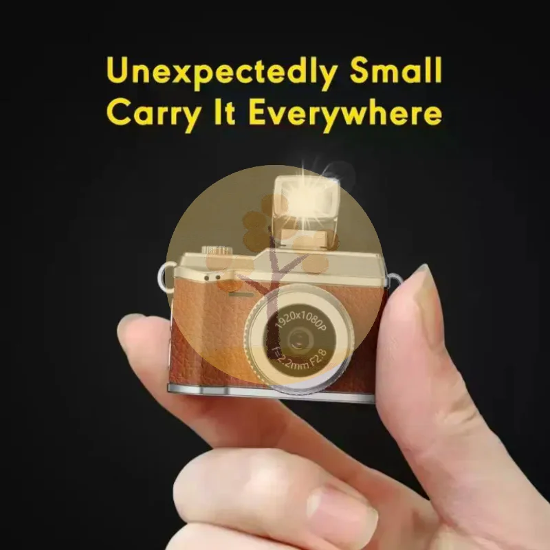 

Мини-камера, портативная ретро-камера 1080P, портативная камера-брелок для путешествий на природе, влогов, подарки для девушки, украшение для женщин #