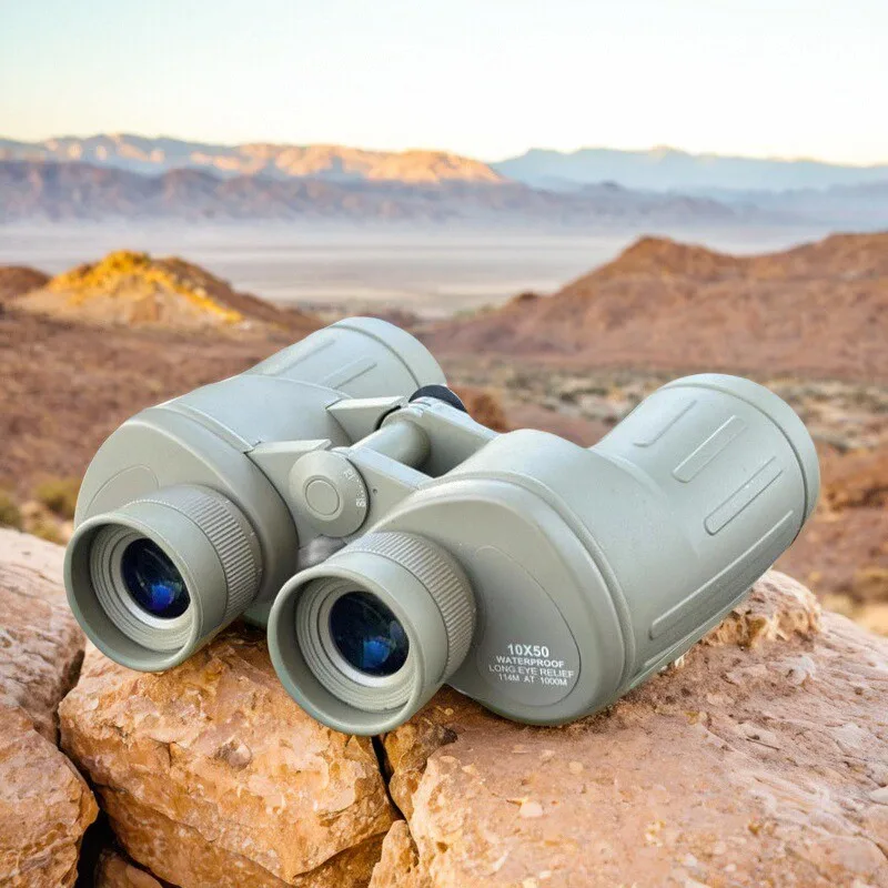 Military 10X50 Wide Angle Binoculars HD Professional Grade Outdoor Hunting Portable Telescope