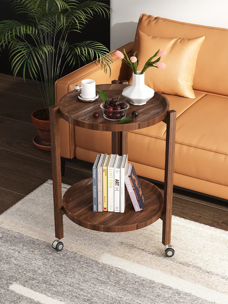 

Side table removable small coffee table living room sofa light luxury solid wood small table household bedroom bedside