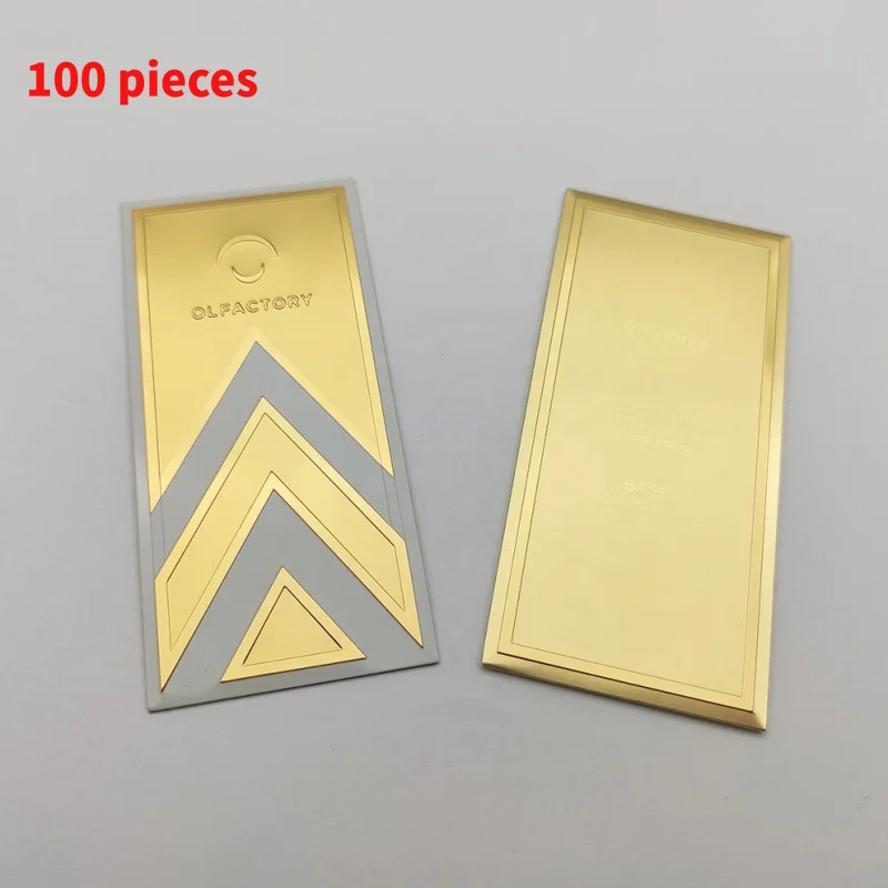 

10 0.Zhang.Custom designs aluminum name plate 3D embossed logo sticker metal packaging label perfume bottle