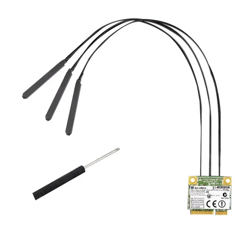 

Беспроводная сетевая карта Broadcom Chip NIC BCM94360HMB для ноутбуков, Gigabit AC1300M, Bluetooth 4.0, интерфейс PCI-E, NIC-AEF7