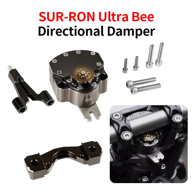 Sur-ron Ultra Bee KkE Direction Damper Titanium Ruler Direction Stabilizer with Elevated Handle Handlebar Increase