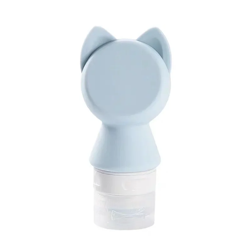 Bottiglia cartone animato carino portatile Silicone riutilizzabile vuoto imballaggio da viaggio pressa per lozione Shampoo cosmetici spremere contenitori