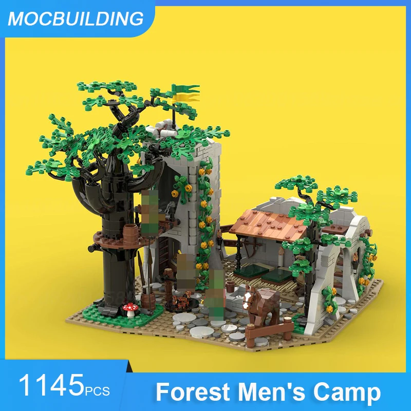 MOC Building Blocks Forestmen\'s & Black Falcons & Lion Knights Series Castle Model DIY Assembly Bricks Collect Xmas Toys Gifts