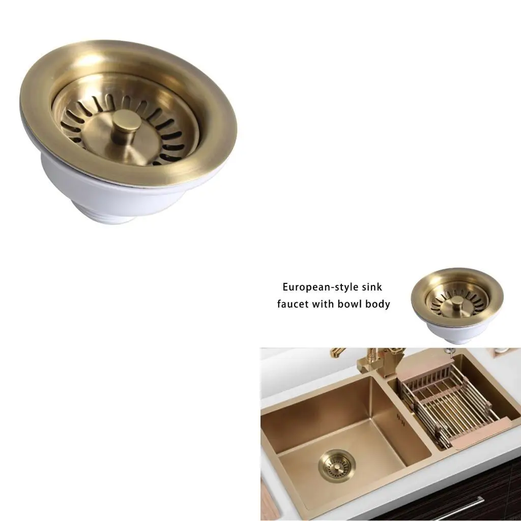 

European Sink Drain Not Corrosion Sink Strainer for Bathroom Kitchens Use