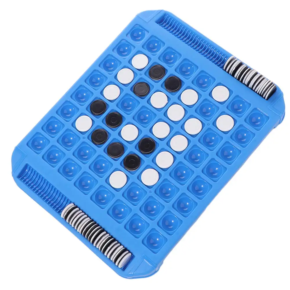 

Настольная игра, стратегическая настольная игра Reversi, интерактивная игра для родителей и детей с сумкой для хранения, черно-белые шахматы Монтессори