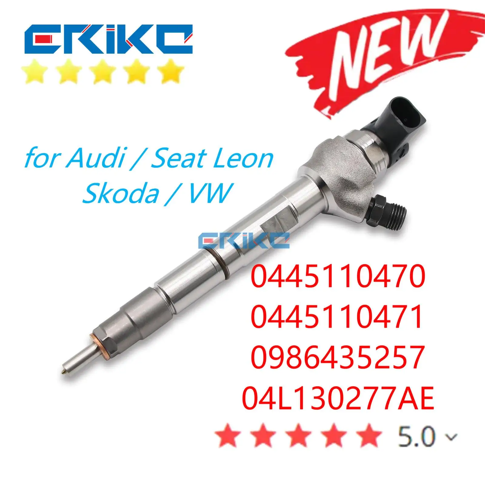 

0445110471 Diesel Fuel Injector 0445110470 Auto Parts 0986435257 For Audi VW Seat Leon Skoda 04L130277AE 04L130277C