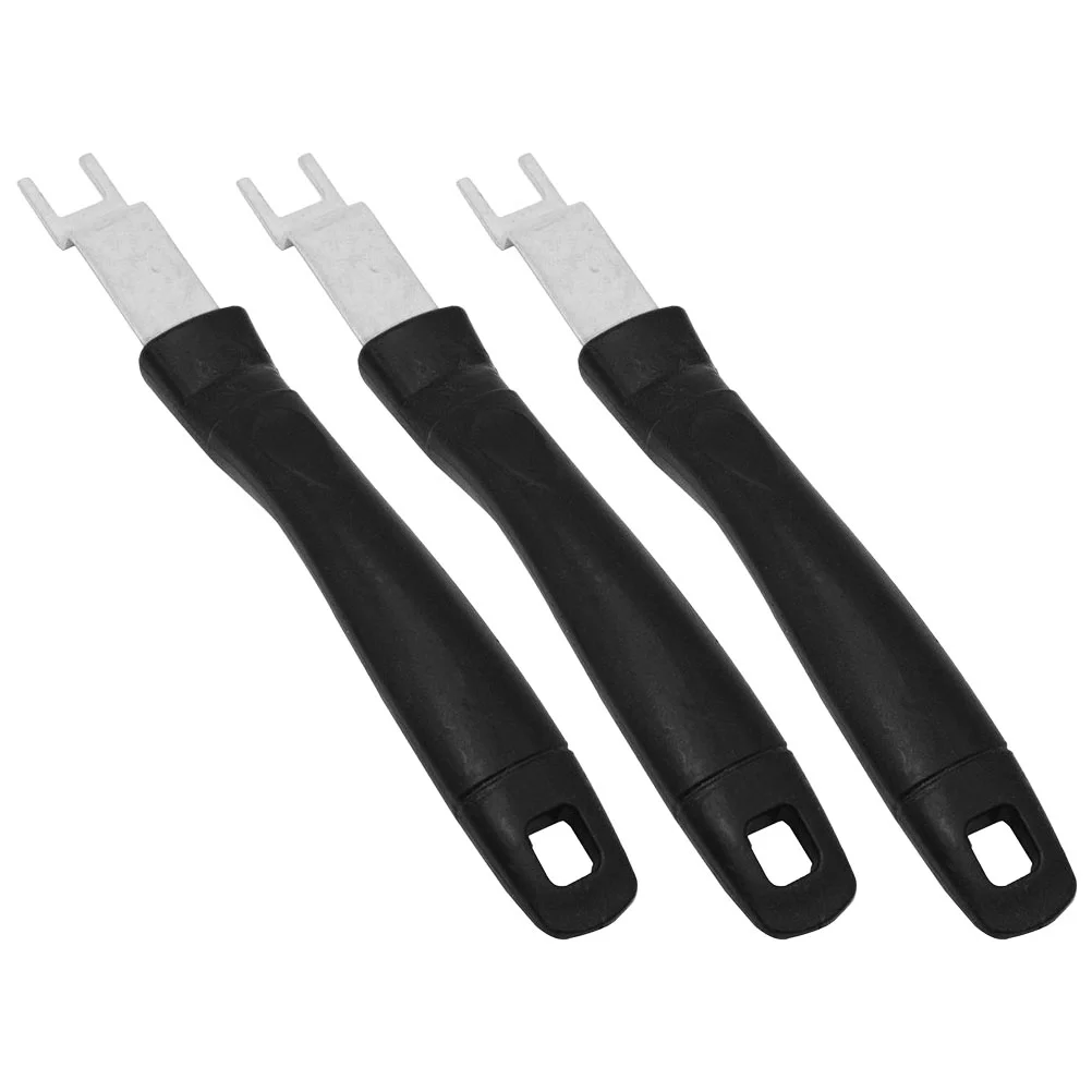 3 Pcs Grill Rack Bbq Grate Lifter Griddle Plate Crowbar Convenient Gripper Tool for Home Ovenware Portable