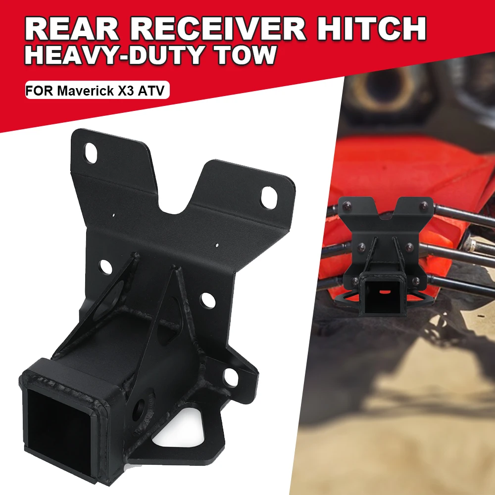 

For Can Am Accessories Maverick X3 ATV Parts 2017 2018 2019 2020 2021 2022 2023 2024 2" Rear Receiver Hitch Heavy-Duty Tow Hitch