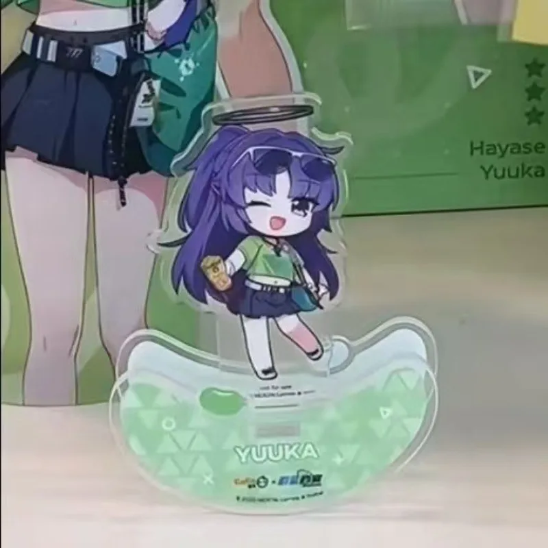 كوكو هاياس يوكا تندو أريس يقف سلسلة المفاتيح أنيمي الأزرق الأرشيف الرجال مفتاح سلسلة للنساء الكرتون الشكل الاكريليك قلادة هدية #3