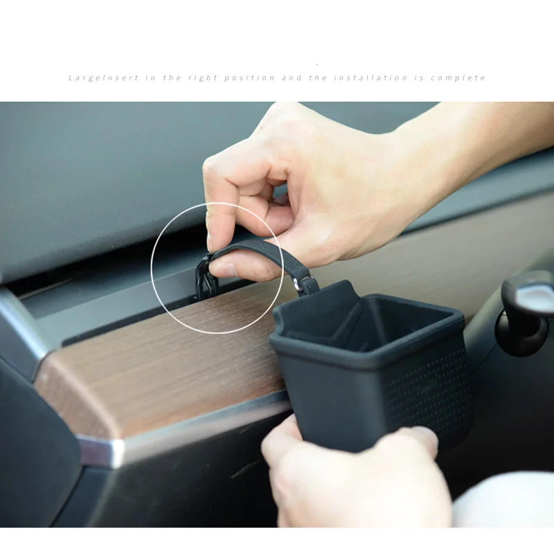 Dashboard Storage Box for Tesla Model 3 Y Air Vent Phone Glasses Cigarette Bill Organizer Silica Gel Modely Car Accessories New