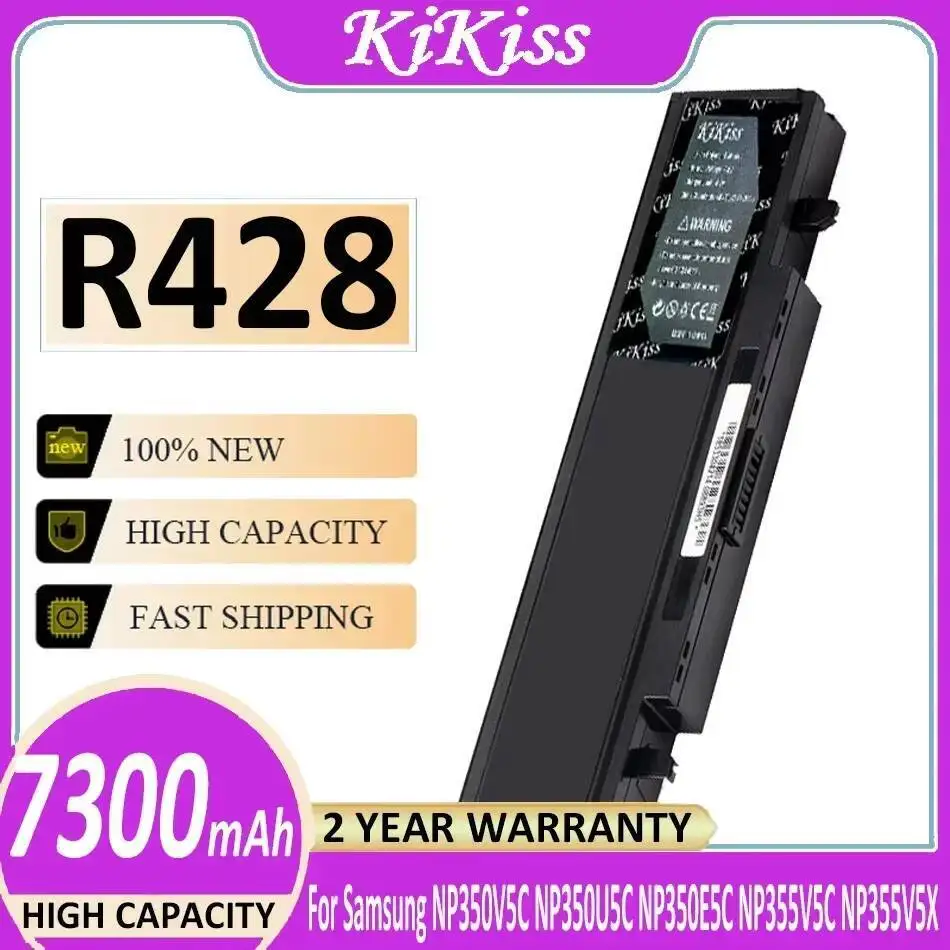 

Battery R428 7300Mah For Samsung NP350V5C NP350U5C NP350E5C NP355V5C NP355V5X NP300E5V NP305E5A NP300V5A NP300E5A NP300E5C